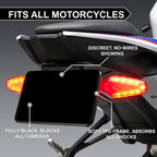 Blackout License Plate Cover - USA & Canada Motorcycle (7" x 4")