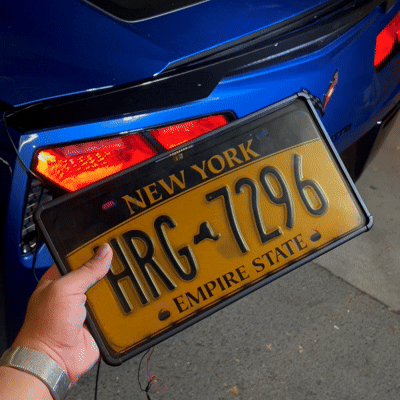 Blackout License Plate Cover - USA & Canada Car (12" x 6")