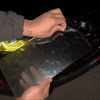 Blackout License Plate Cover - USA & Canada Motorcycle (7" x 4")
